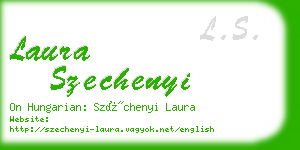 laura szechenyi business card